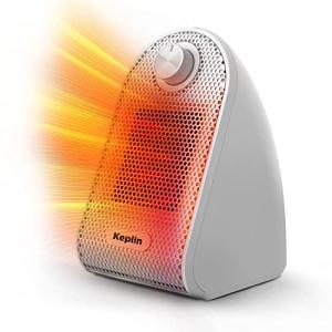 KEPLIN Mini Ceramic Desk Heater with Adjustable Thermostat