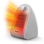 KEPLIN Mini Ceramic Desk Heater with Adjustable Thermostat