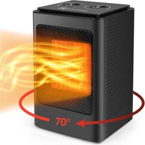 Portable Electric Space Heater with Safety Features