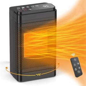 UZIMOO 1500W Remote Control Space Heater