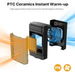 UZIMOO 1500W Remote Control Space Heater