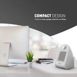 KEPLIN Mini Ceramic Desk Heater with Adjustable Thermostat