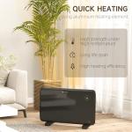 HOMCOM 1200W Electric Heater with Remote Control