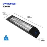 2000W WiFi Electric Infrared Patio Heater
