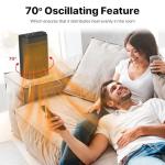 UZIMOO 1500W Remote Control Space Heater
