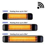2000W WiFi Electric Infrared Patio Heater