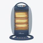 Portable 3-Bar Halogen Room Heater with Safety Features
