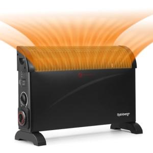 Rainberg 2000W Silent Convector Heater with Timer