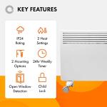 Devola 2000W Eco Electric Panel Heater, Slimline
