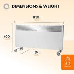 Devola 2000W Eco Electric Panel Heater, Slimline