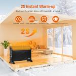 Rainberg 2000W Silent Convector Heater with Timer