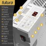 Futura 2000W White Electric Radiator Heater Set