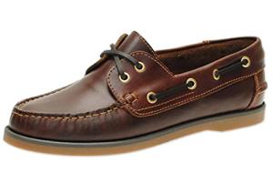 Jim Boomba Mahogany Brown Deck Shoes for Men