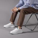 AnaLeaf Men's Casual Lightweight Sneakers in White