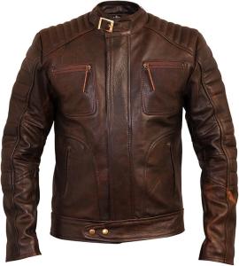 Mens Weybridge Vintage Brown Leather Jacket
