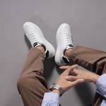 AnaLeaf Men's Casual Lightweight Sneakers in White