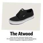 Vans Men's Atwood Triple Black Lace Up Sneakers