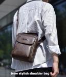 Men's PU Leather Crossbody Shoulder Bag