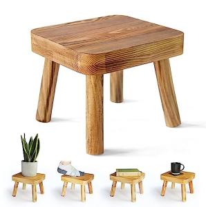 Eden Creations Small Wooden Stool and Plant Stand