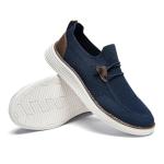 Men's Breathable Dark Blue Fitness Sneakers