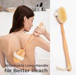 Natural Bristle Dry Brushing Body Brush Set