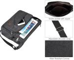 JAKAGO 13-Inch Multi-Pocket Crossbody Bag