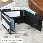 Wedmay Men’s Slim RFID Wallet with Coin Pocket