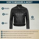 Burgundy Vintage Leather Biker Jacket for Men