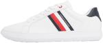 Tommy Hilfiger White Leather Low Top Trainers