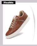 Comfy Brown Leather Casual Shoes for Men