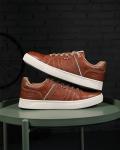 Comfy Brown Leather Casual Shoes for Men