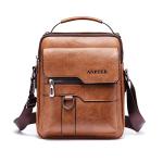 Men's PU Leather Crossbody Messenger Shoulder Bag