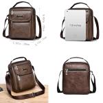 Men's PU Leather Crossbody Shoulder Bag