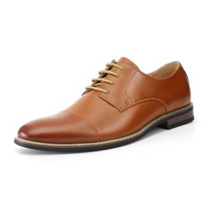 Bruno Marc Men's Lace-Up Formal Oxfords - Brown