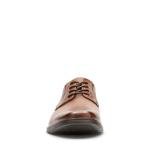 Clarks Men's Dark Tan Leather Derbys, Size 9