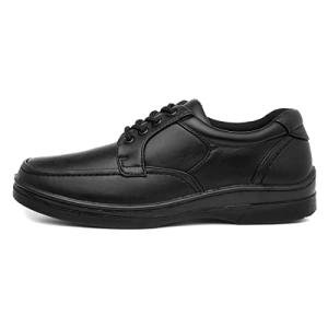 Hobos Black Lace-Up Shoes for Men, Size 6