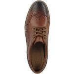 Clarks Brown Wing Brogues for Men, Size 11