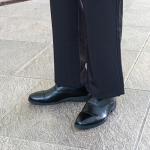 Men's Black Patent Leather Dress Shoes UK 10