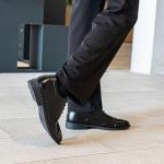 Men's Black Patent Leather Dress Shoes UK 10