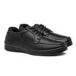 Hobos Black Lace-Up Shoes for Men, Size 6