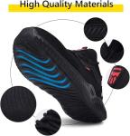 Lightweight Steel Toe Trainers for Work - Black
