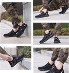 Lightweight Steel Toe Trainers for Work - Black