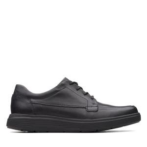 Clarks Men's Black Leather Derby Shoes, Size 11