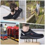 Lightweight Steel Toe Trainers for Work - Black