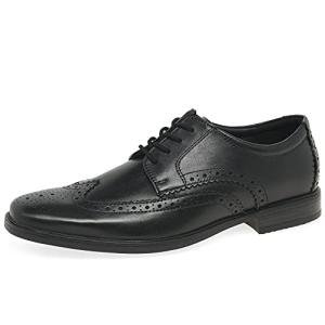 Clarks Men's Black Lace-Up Shoes, Size 9 UK