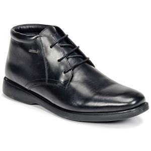 Geox Men's Brayden Waterproof Black Shoes, Size 8