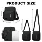 Men's Waterproof Crossbody Bag with Adjustable Strap