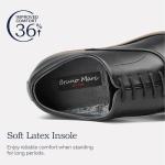 Bruno Marc Men's Classic Black Leather Oxfords