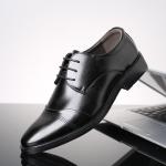 Men's Black Oxford Derby Shoes - Classic Style