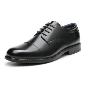 Bruno Marc Men's Black Leather Dress Shoes